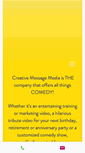 Mobile Screenshot of creativemessagemedia.com